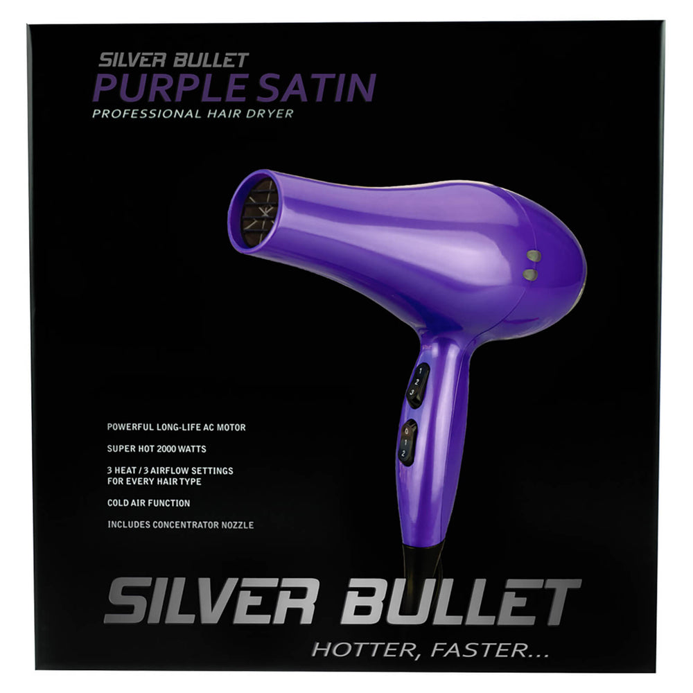 Silver Bullet Silver Bullet Professional Hair Dryer - Purple Satin Hair Care