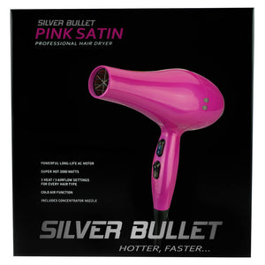 Silver Bullet Silver Bullet Satin Dryer 2000W - Pink Hair Care