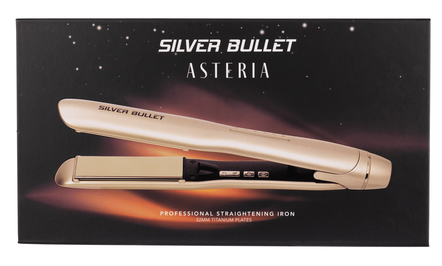 Silver Bullet Silver Bullet Asteria Ionic Titanium 32mm Hair Straightener - Champagne