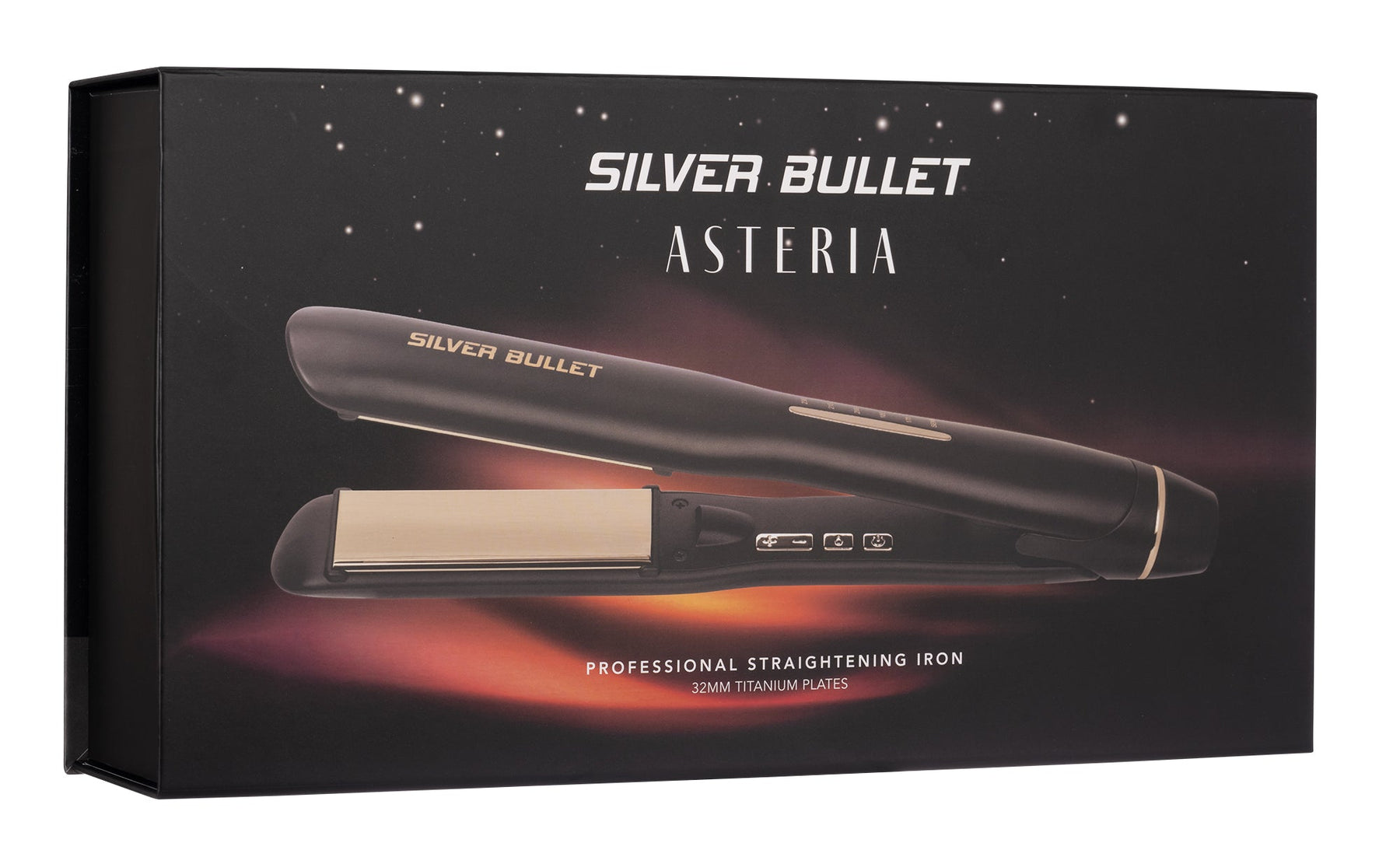 Silver Bullet Silver Bullet Asteria Ionic Titanium Hair Straightener 32mm - Black