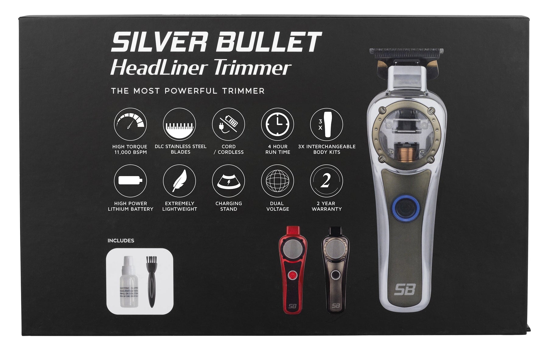 Silver Bullet Silver Bullet Headliner Hair Trimmer Cord/Cordless