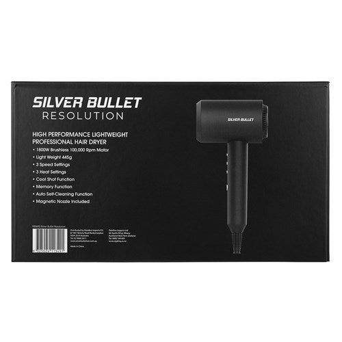 Silver Bullet Silver Bullet Resolution Hair Dryer 1800W - Black