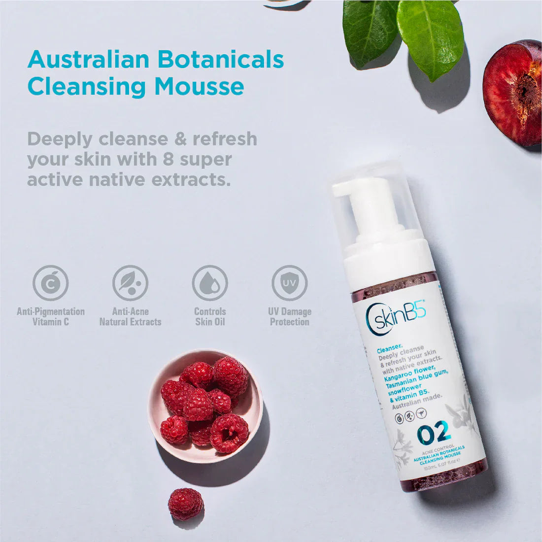 SkinB5 SkinB5 Acne Control Australian Botanical Cleansing Mousse 150ml Skin Care