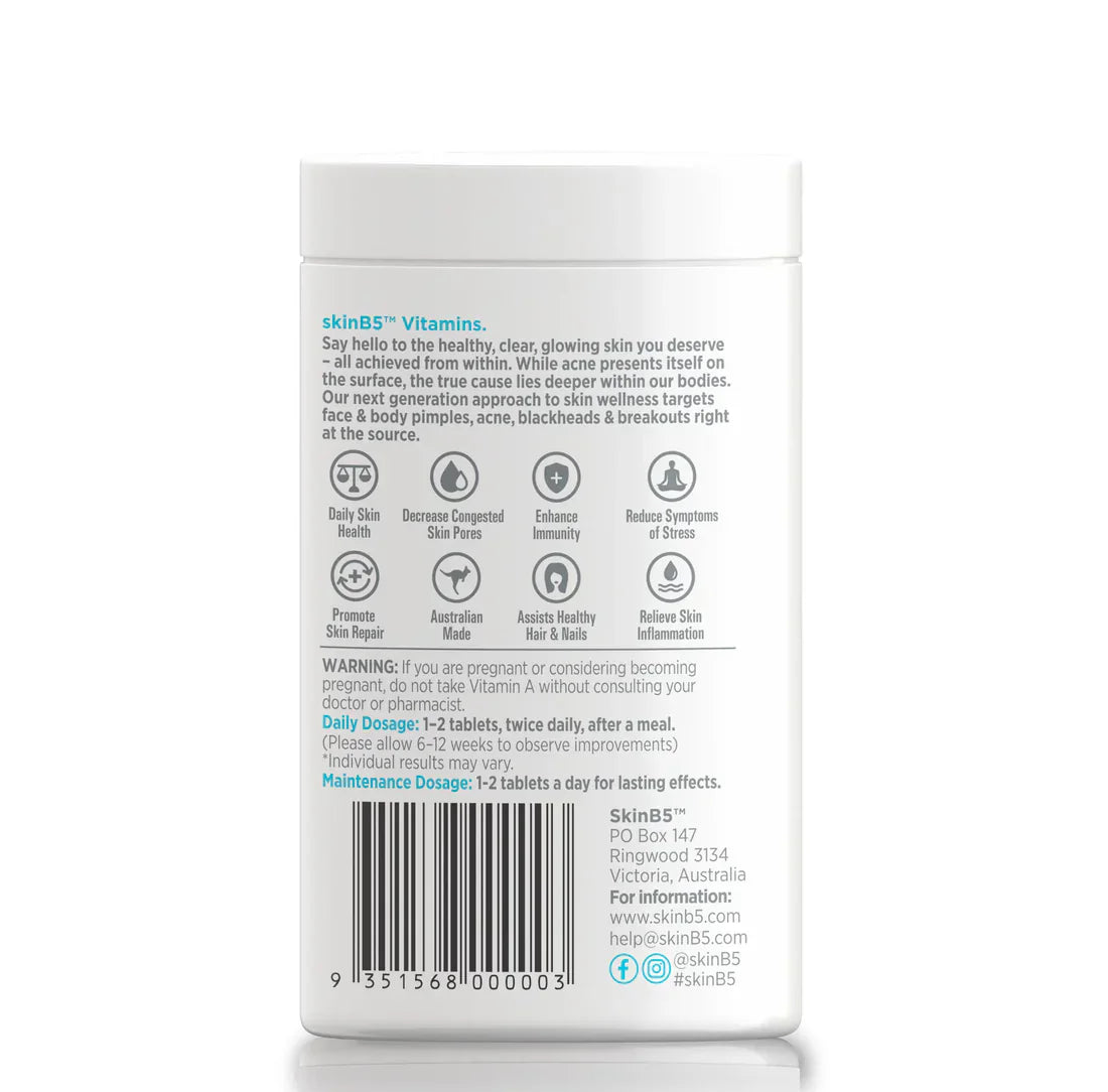 SkinB5 SkinB5 Extra Strength Acne Control Tablets x 120 Wellness