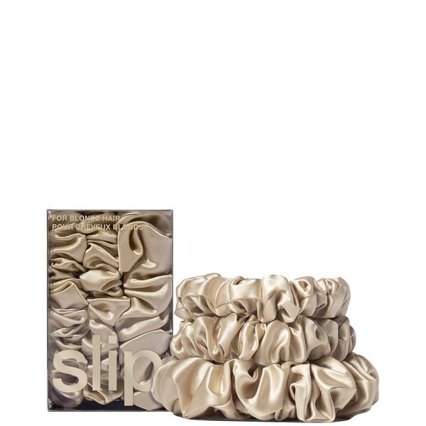 Slip Blonde Slip Pure Silk Back To Basics Assorted Scrunchie Set (Various Colours) Hair Care