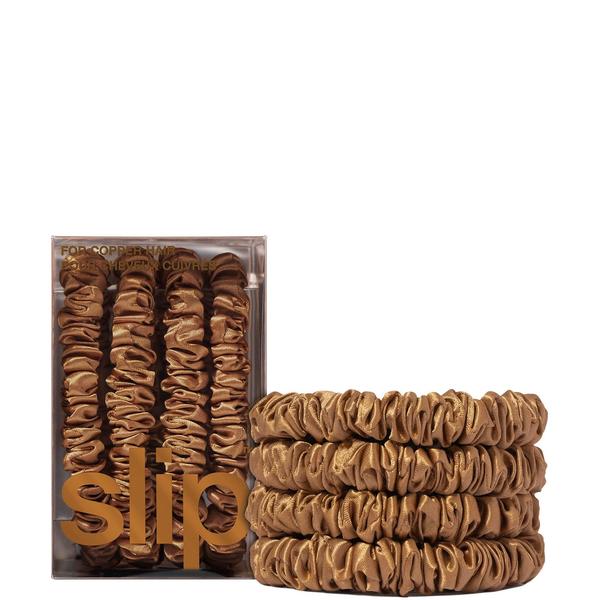 Slip Copper Slip Pure Silk Skinny Scrunchies (Various Colours) Hair Care