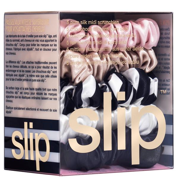 Slip Slip Silk Midi Scrunchies - Multi (Pack of 5) Hair Care