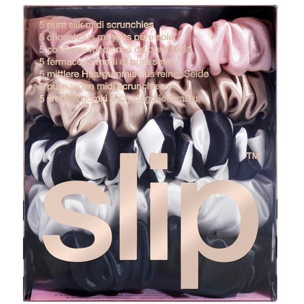 Slip Slip Silk Midi Scrunchies - Multi (Pack of 5) Hair Care