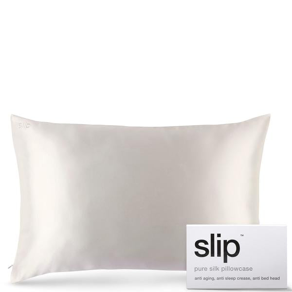 Slip White Slip Silk Pillowcase - Queen (Various Colours) Wellness