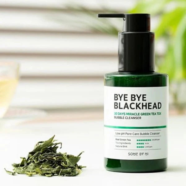 SOME BY MI SOME BY MI Miracle Bye Bye 30 Days Blackhead Miracle Green Tea Tox Bubble Cleanser 120g Cleansers