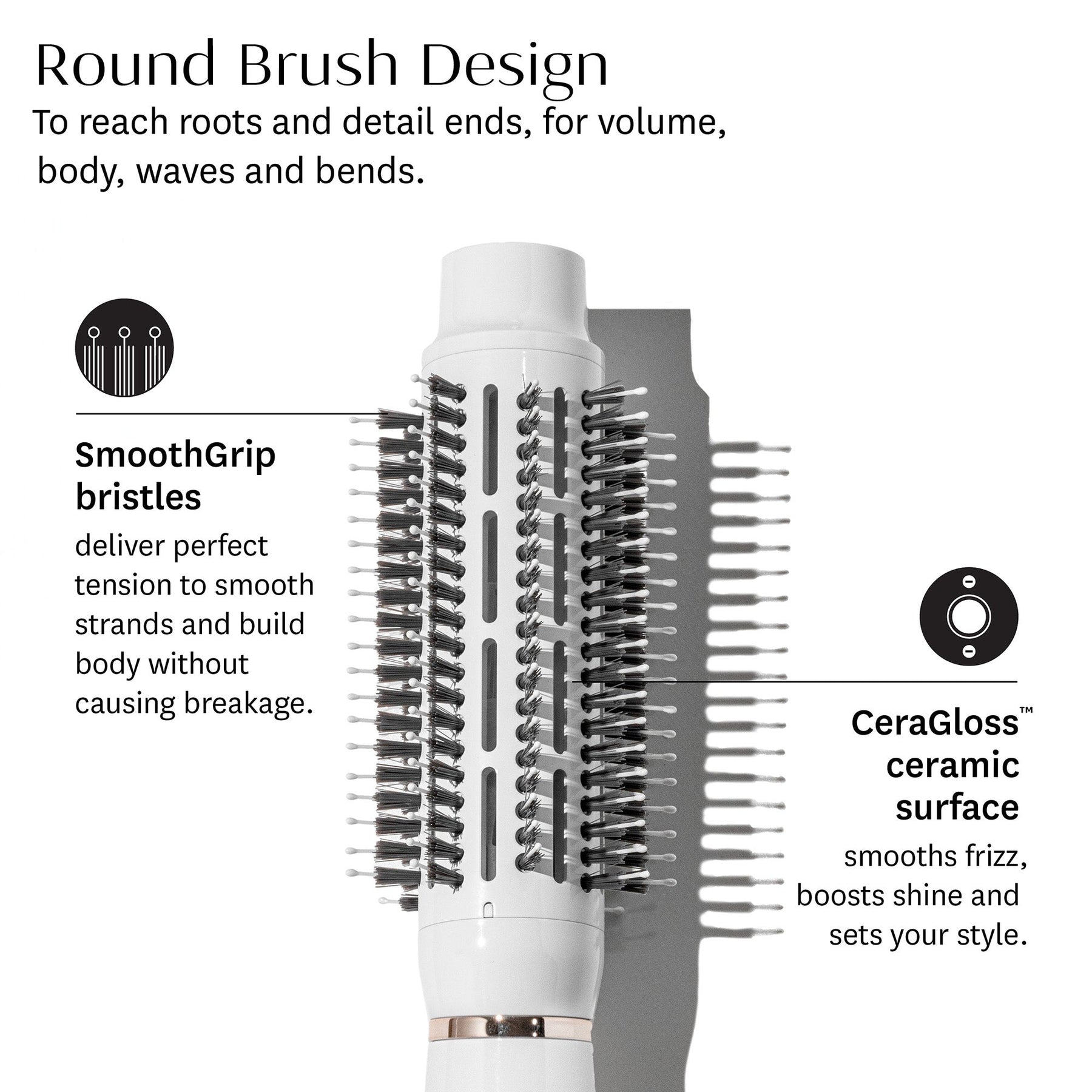 T3 T3 AireBrush Round One Step Hair Dryer Brush Hair Styling Products