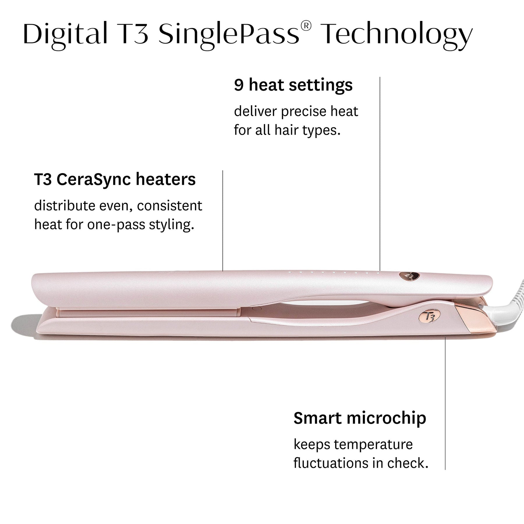 T3 T3 SinglePass Smooth X Professional Flat Iron Straightners