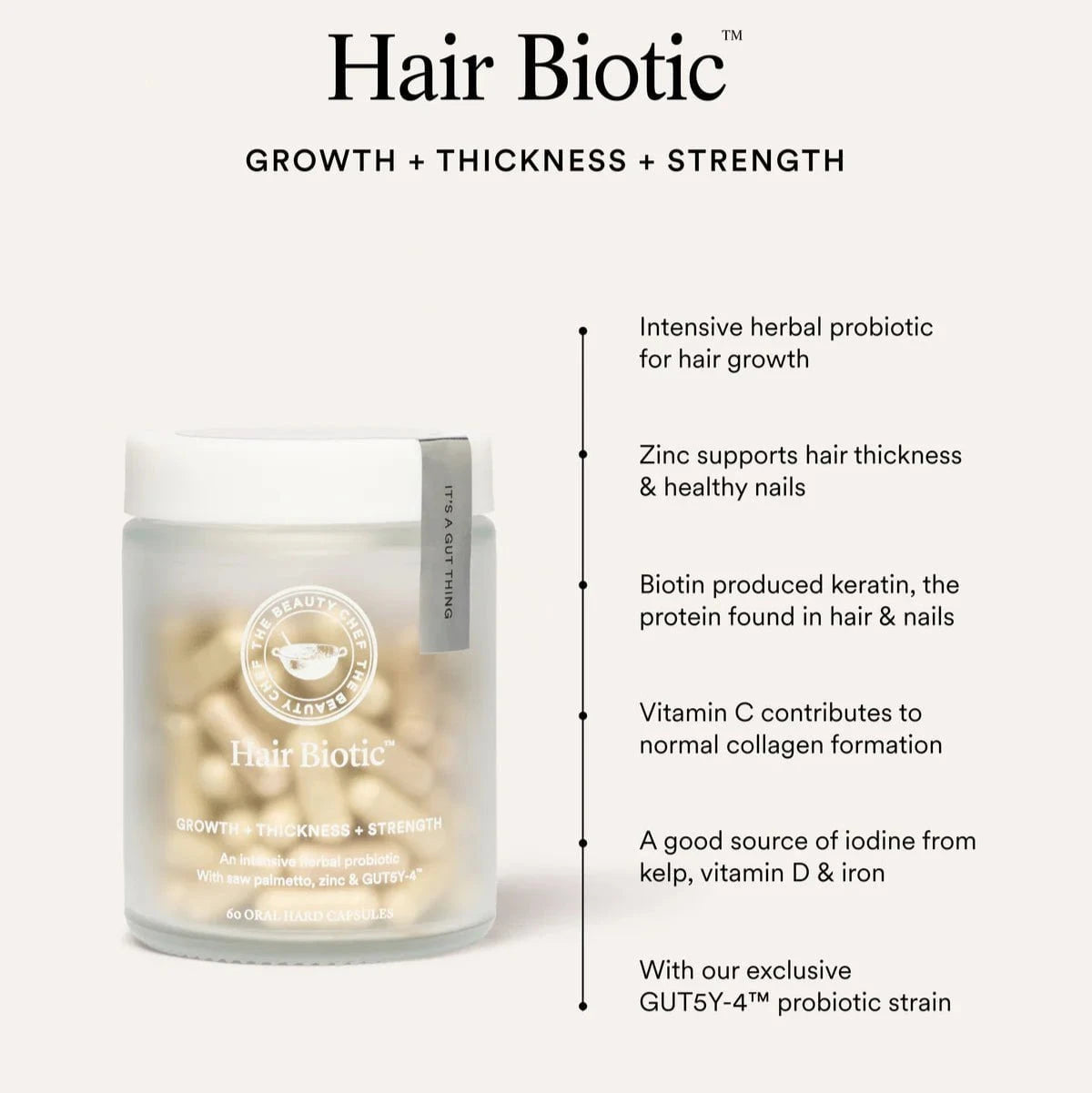 The Beauty Chef The Beauty Chef Hair Biotic 60 Capsules