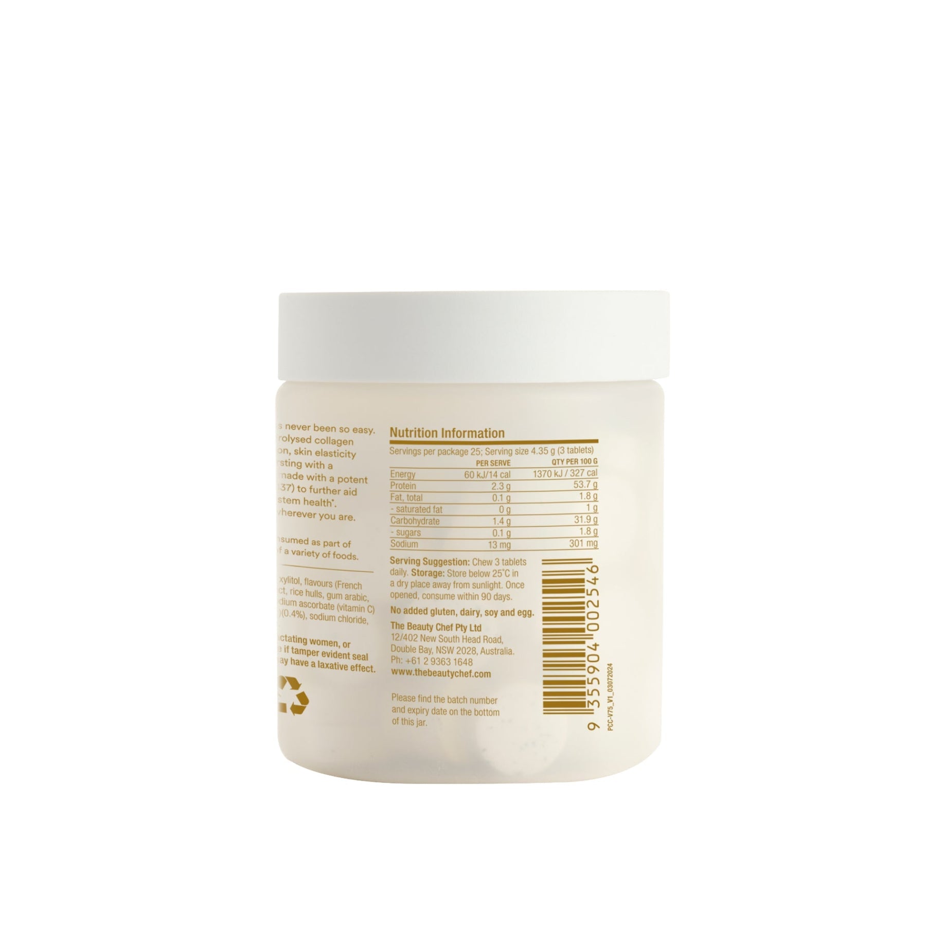 The Beauty Chef The Beauty Chef Plumpers Collagen Chewables Vanilla Bean