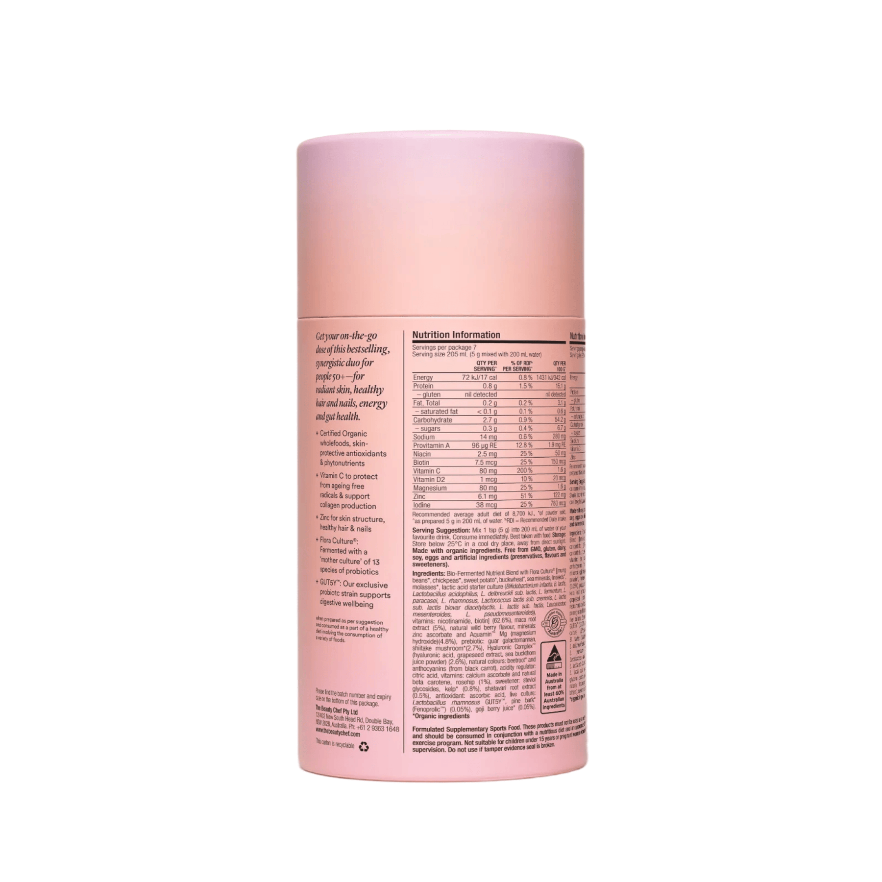 The Beauty Chef The Beauty Chef Glow Ageless + Collagen Boost Sachets 7 x 5 g + 7 x 15 mL Wellness