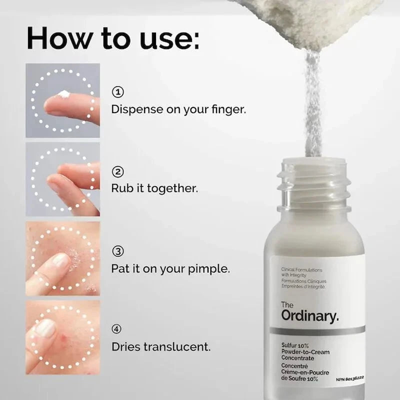 The Ordinary The Ordinary Sulfur 10% Powder-to-Cream Concentrate 5g Serums & Treatments