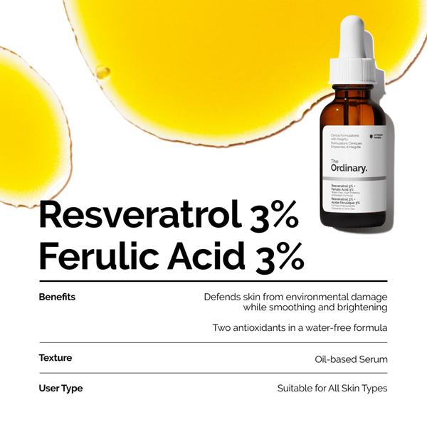 The Ordinary The Ordinary Resveratrol 3% + Ferulic Acid 3% 30ml Skin Care