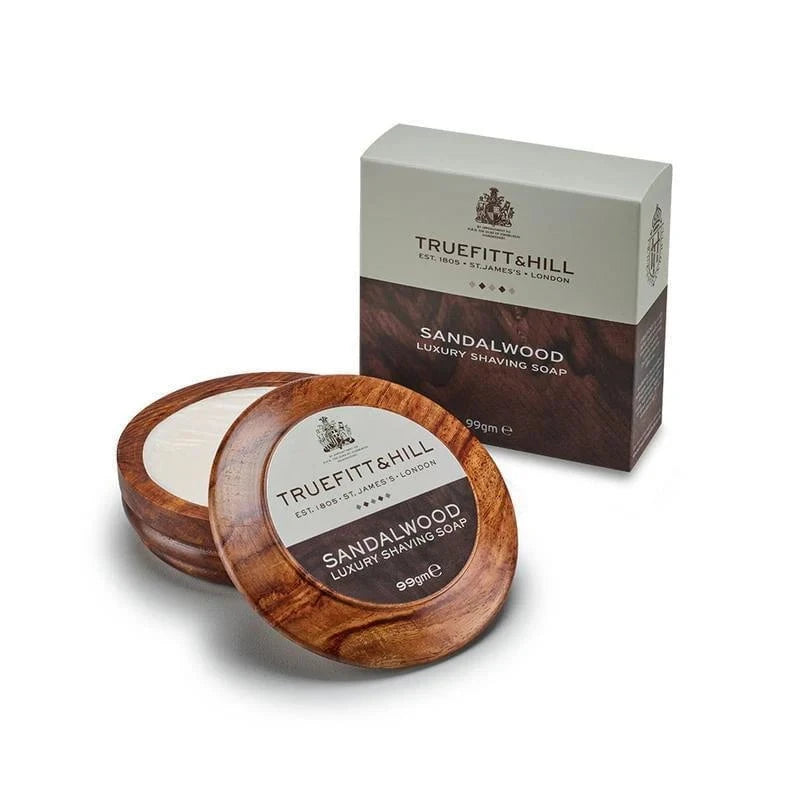 Truefitt & Hill Truefitt & Hill Sandalwood Luxury Shaving Soap in Wooden Bowl 99g Shaving [Health and Beauty]