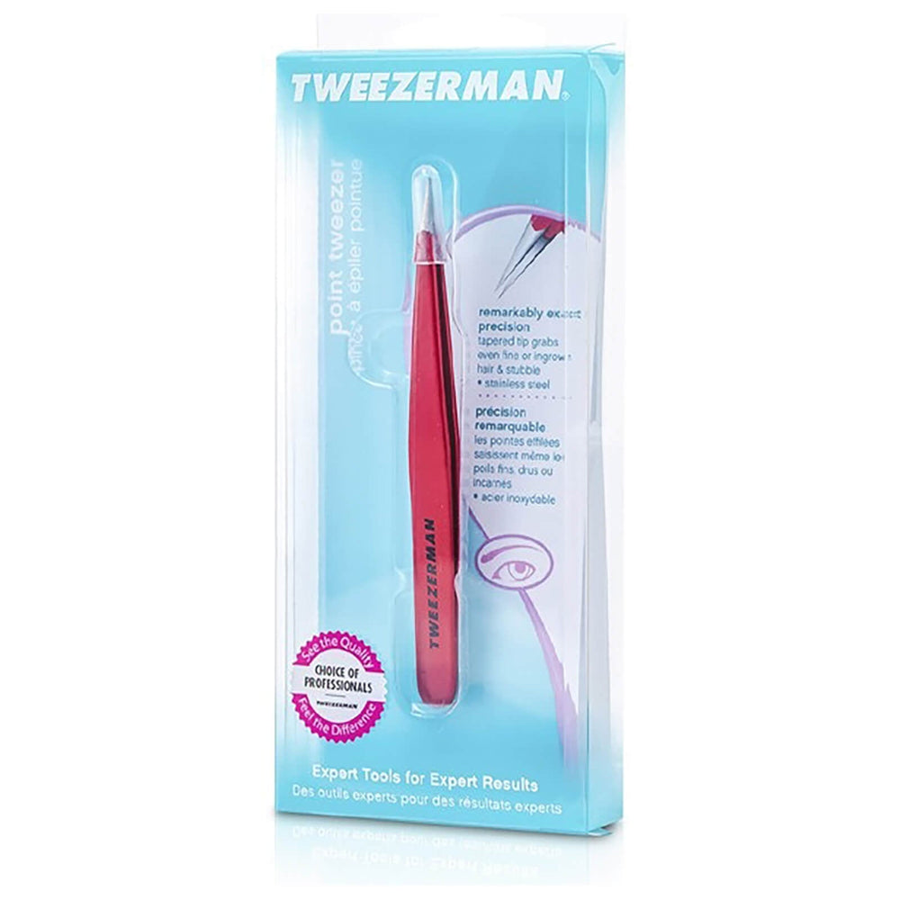 Tweezerman Tweezerman Point Tweezer 1241-RR - Signature Red Cosmetics