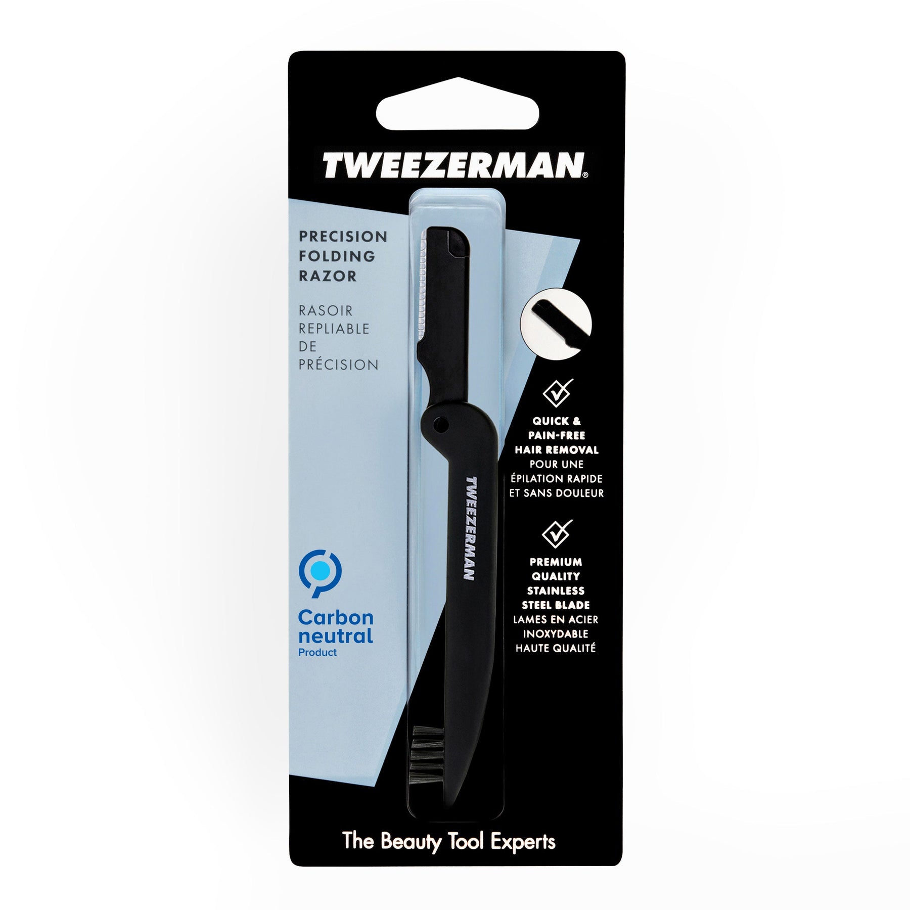 Tweezerman Tweezerman Precision Folding Razor Midnight Sky Tools [Health and Beauty]
