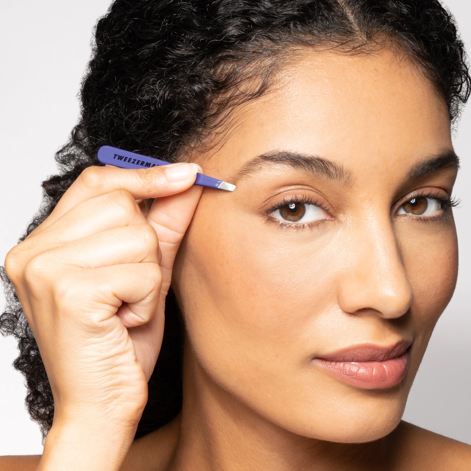 Tweezerman Tweezerman Mini Slant Tweezer Blooming Lilac Tweezers