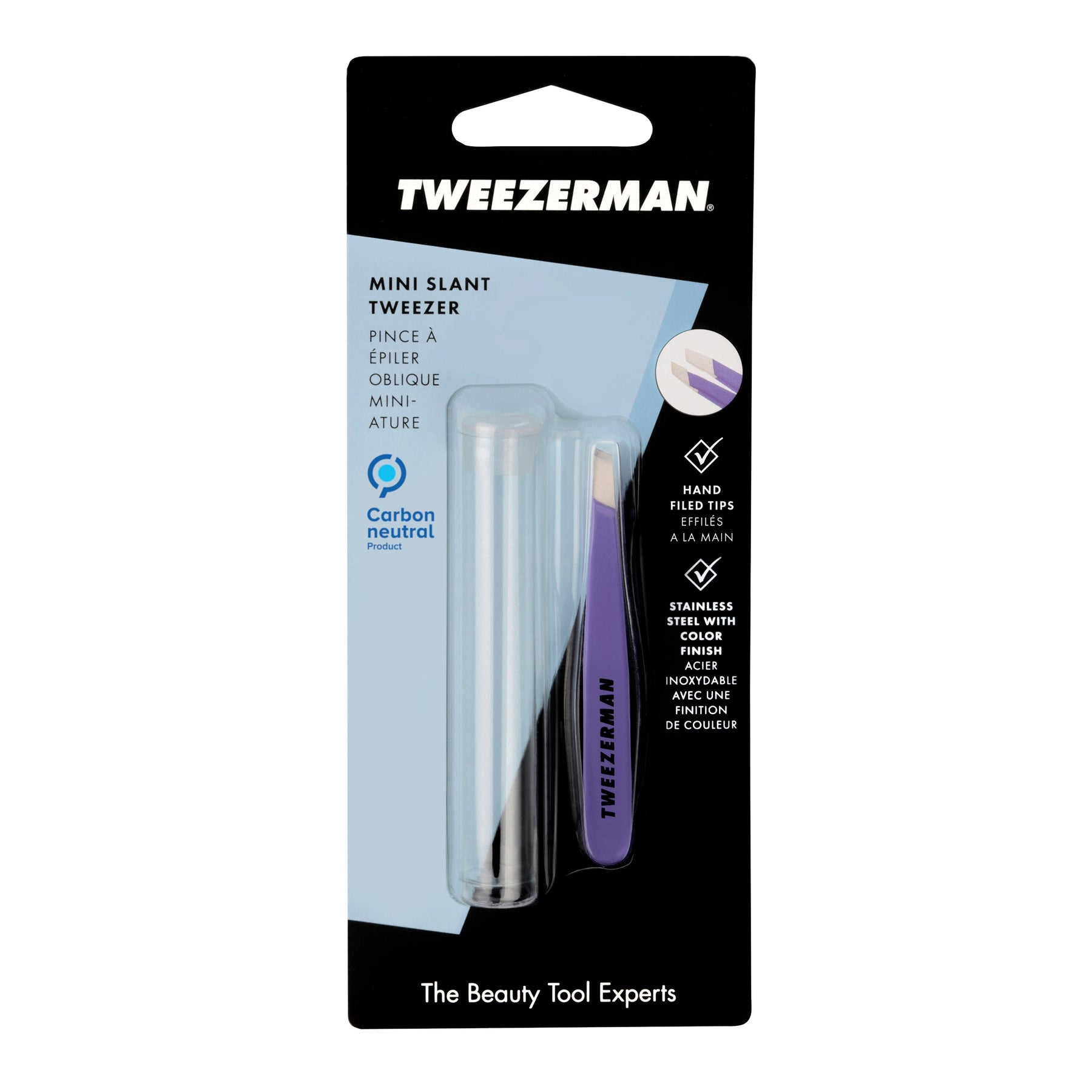 Tweezerman Tweezerman Mini Slant Tweezer Blooming Lilac Tweezers
