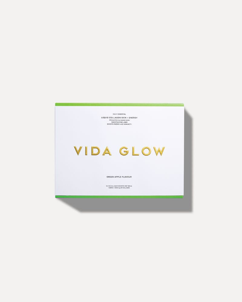 Vida Glow Vida Glow Liquid Collagen Skin + Energy - Green Apple 15 x 12.5ml Sachets Collagen Shot