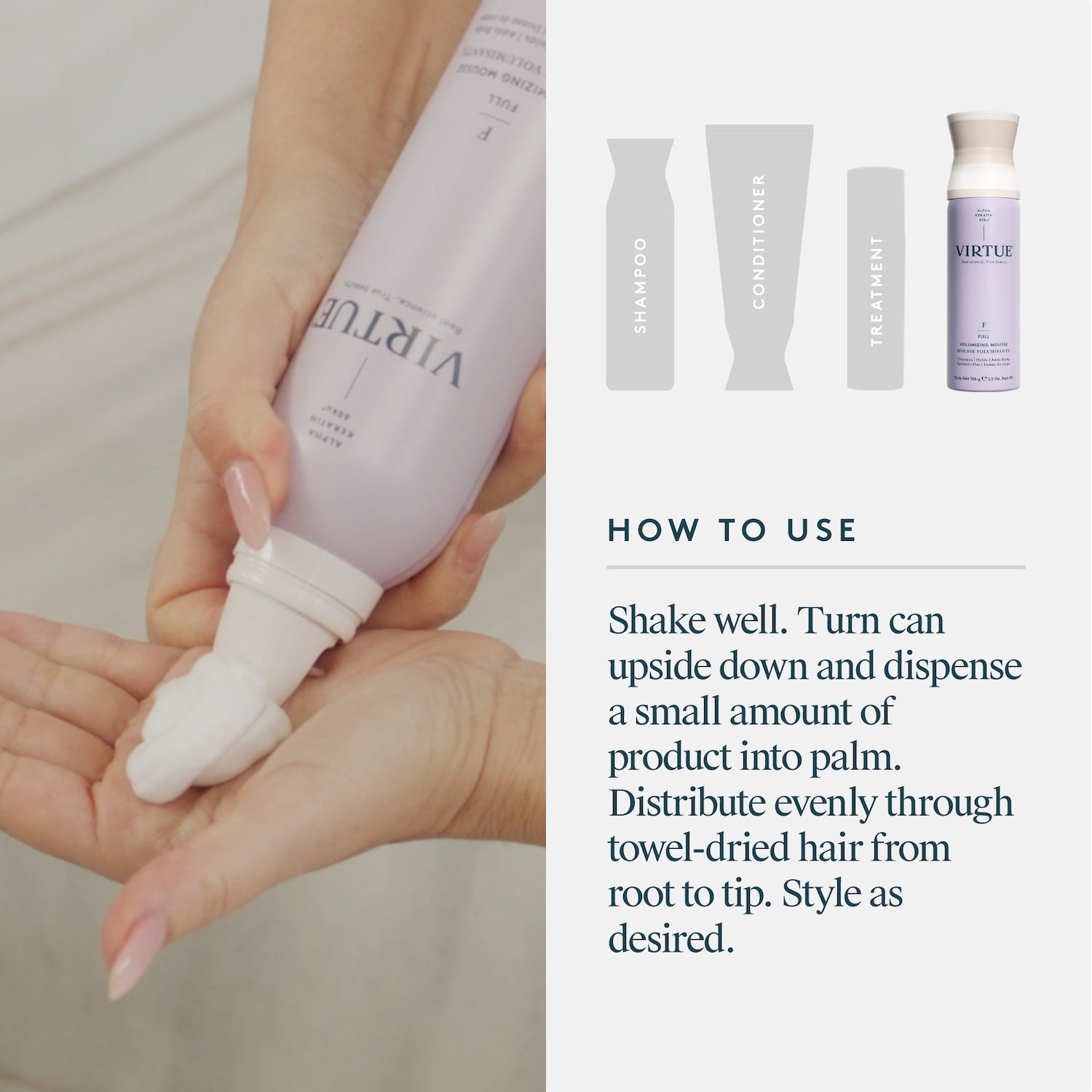 Virtue Virtue Full Volumizing Mousse 156g Hair Care