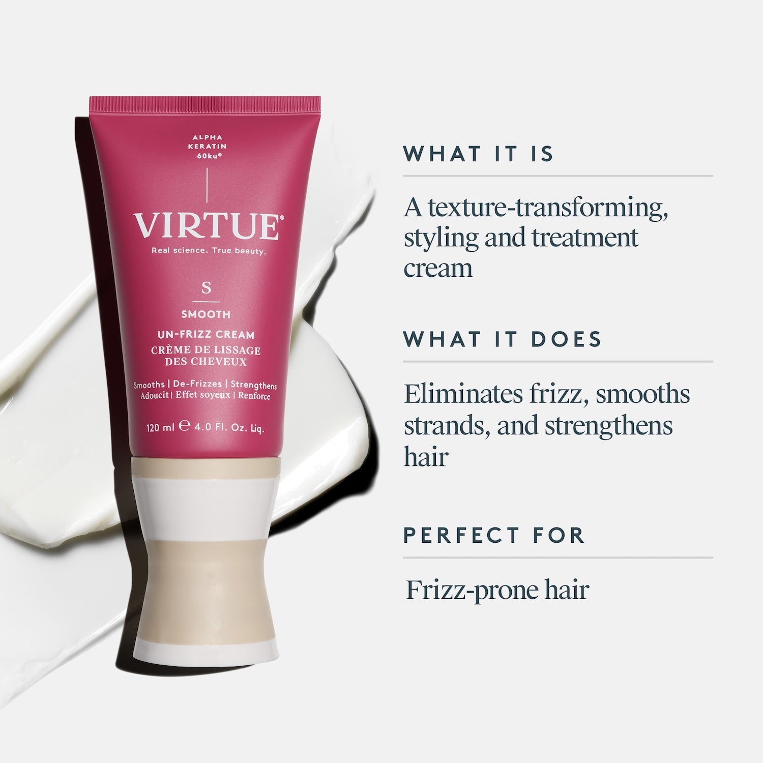 Virtue Virtue Polish Un-Frizz Cream 120ml Hair Care