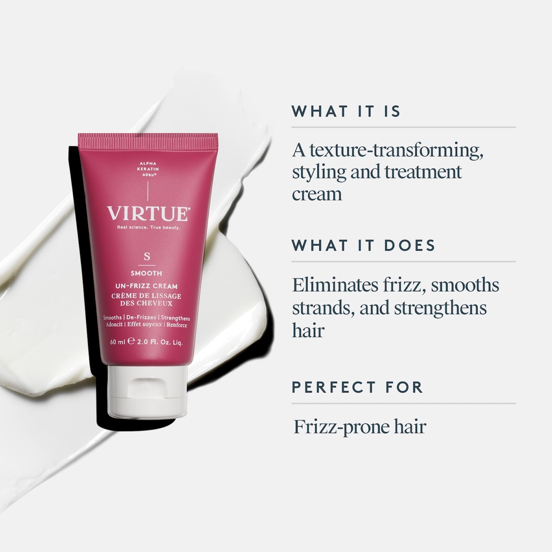 Virtue Virtue Polish Un-Frizz Cream 60ml Hair Care