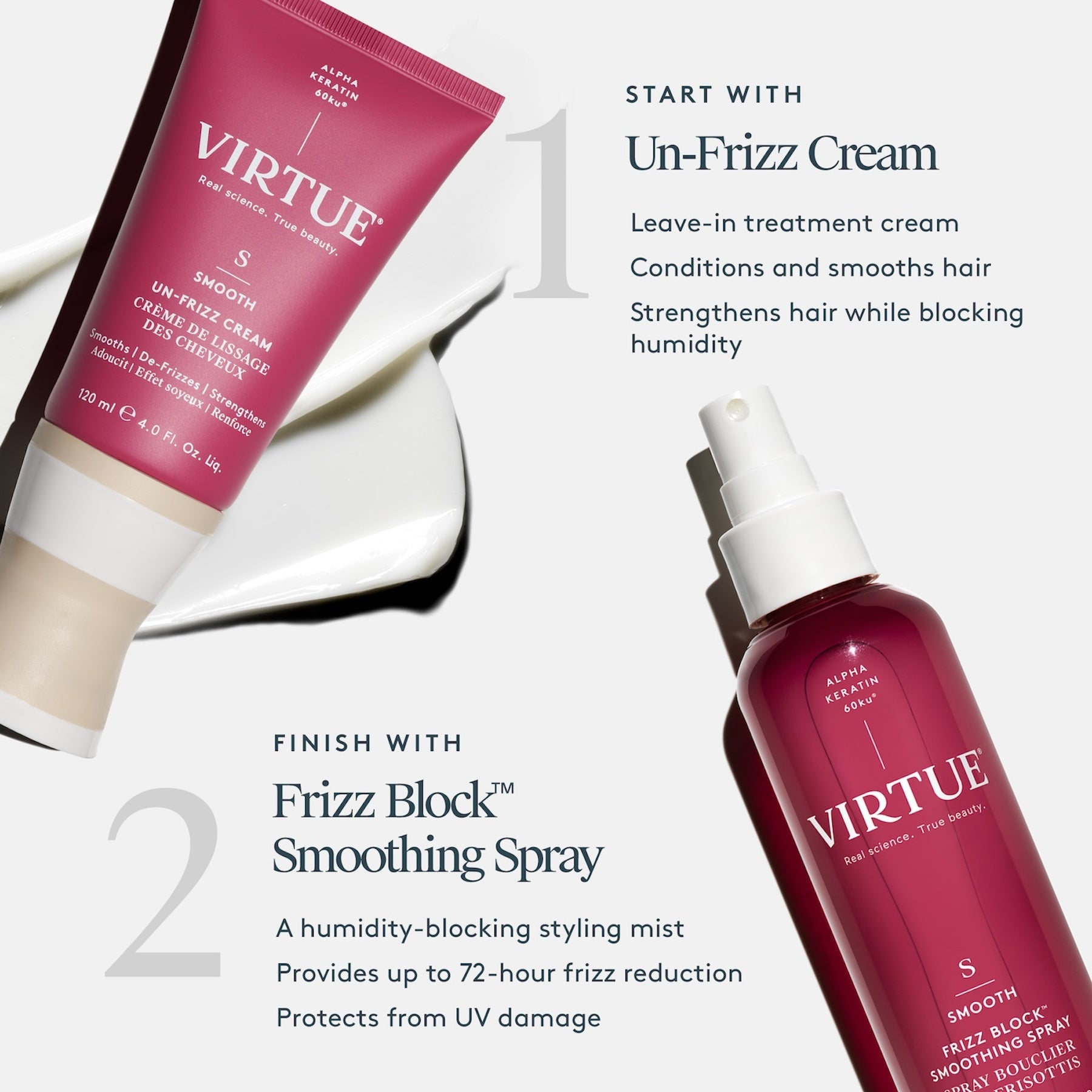 Virtue Virtue Polish Un-Frizz Cream 60ml Hair Care