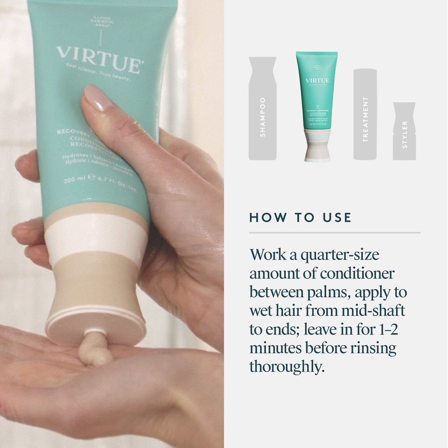 Virtue Virtue Recovery Conditioner 200ml Hair Care