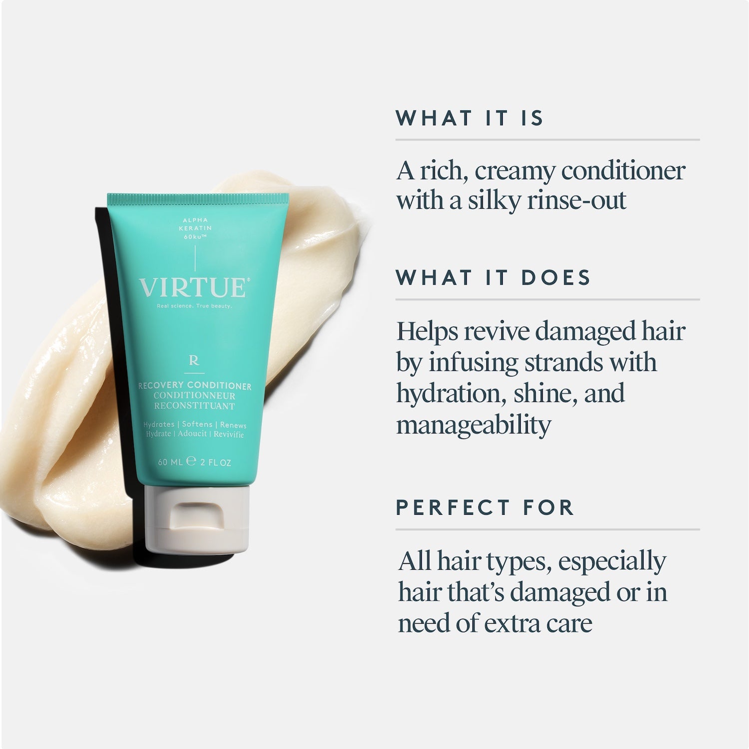 Virtue Virtue Recovery Conditioner 60ml Hair Care