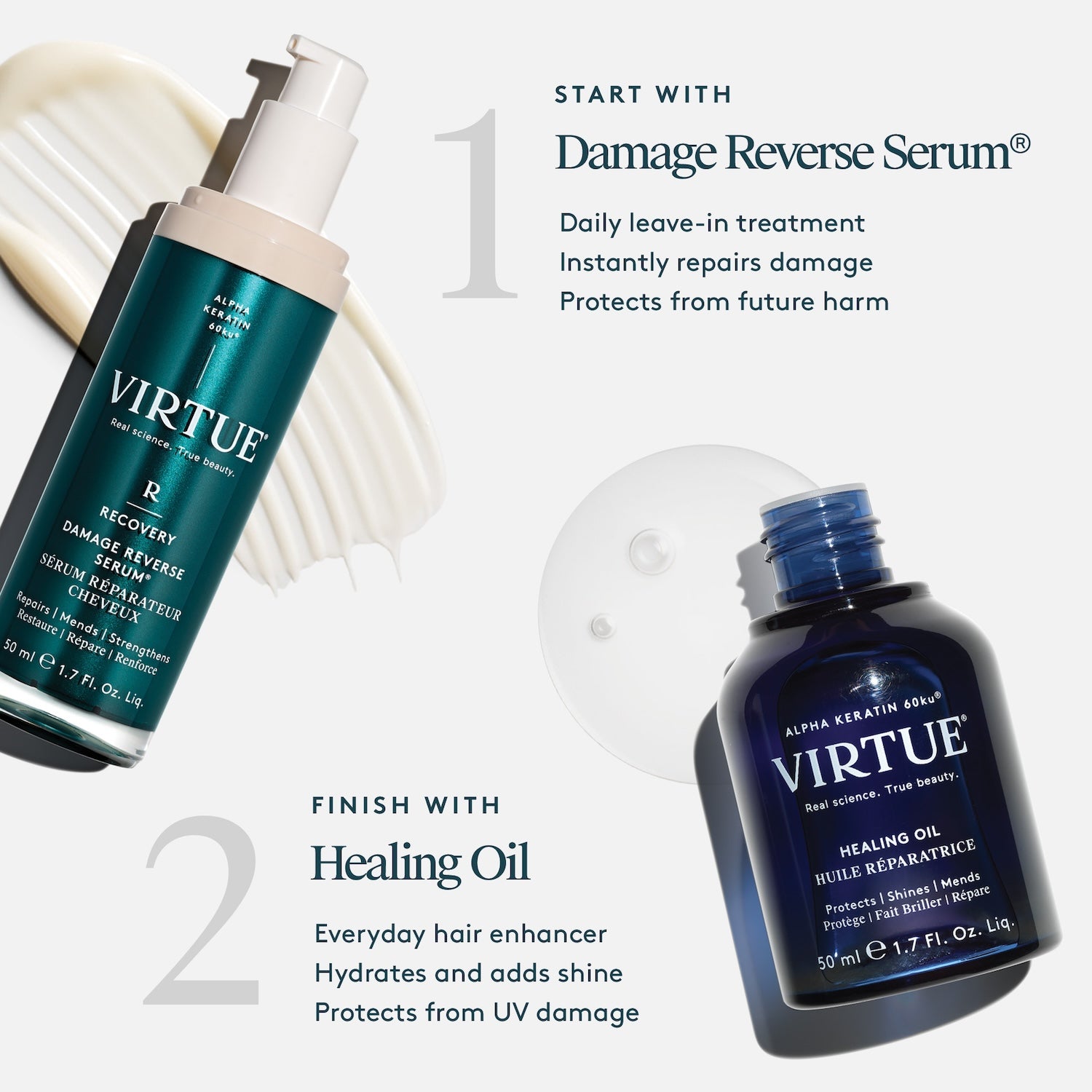 Virtue Virtue Recovery Damage Reverse Serum® 50ml Hair Care