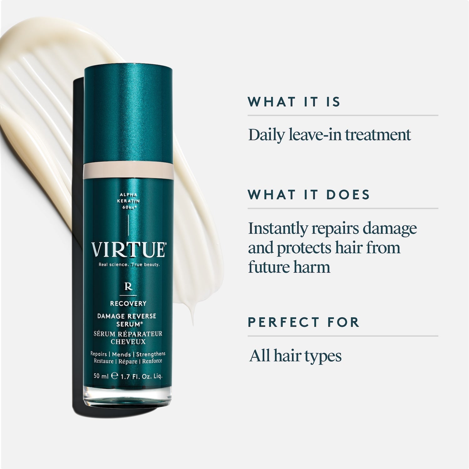 Virtue Virtue Recovery Damage Reverse Serum® 50ml Hair Care