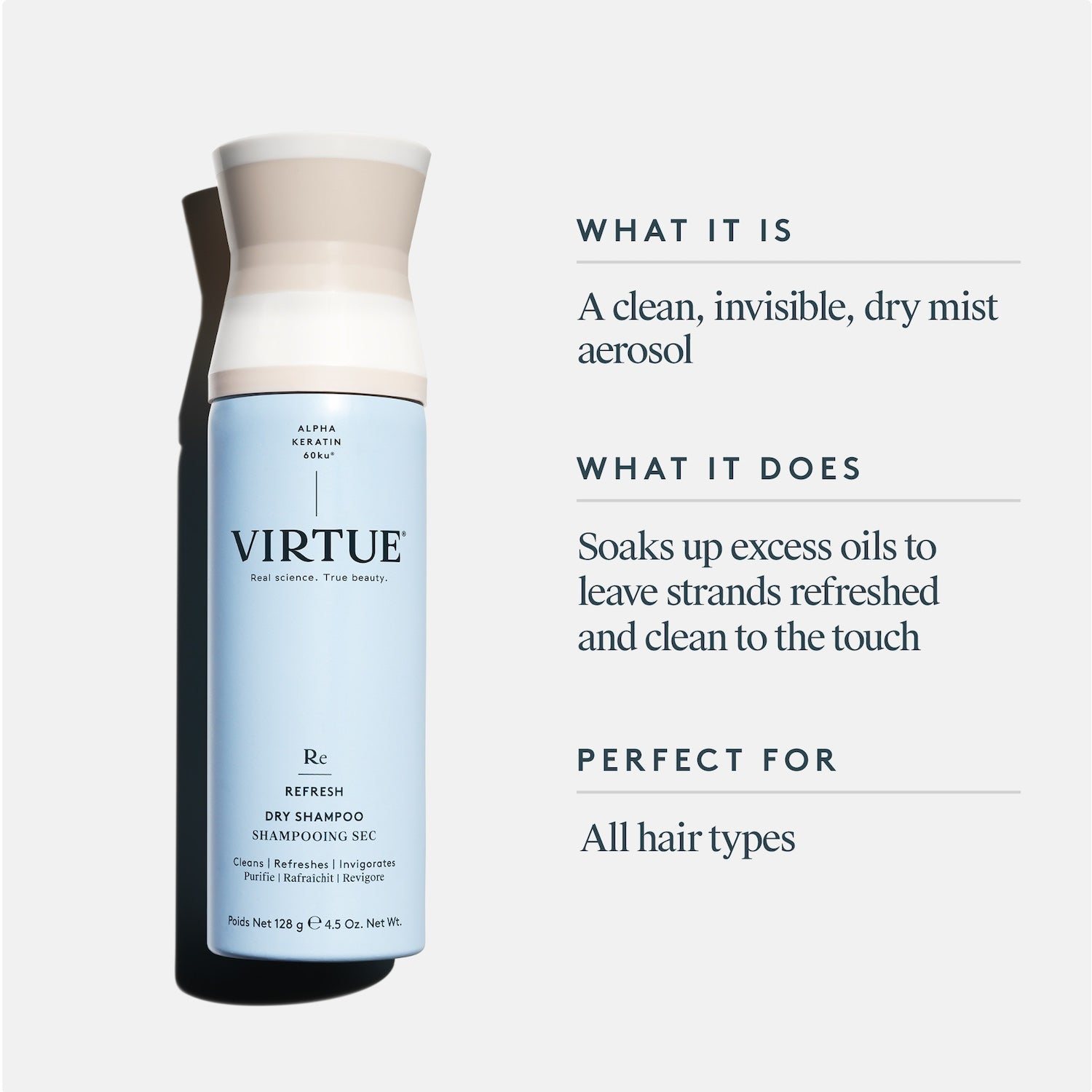 Virtue Virtue Refresh Dry Shampoo 128g Hair Care