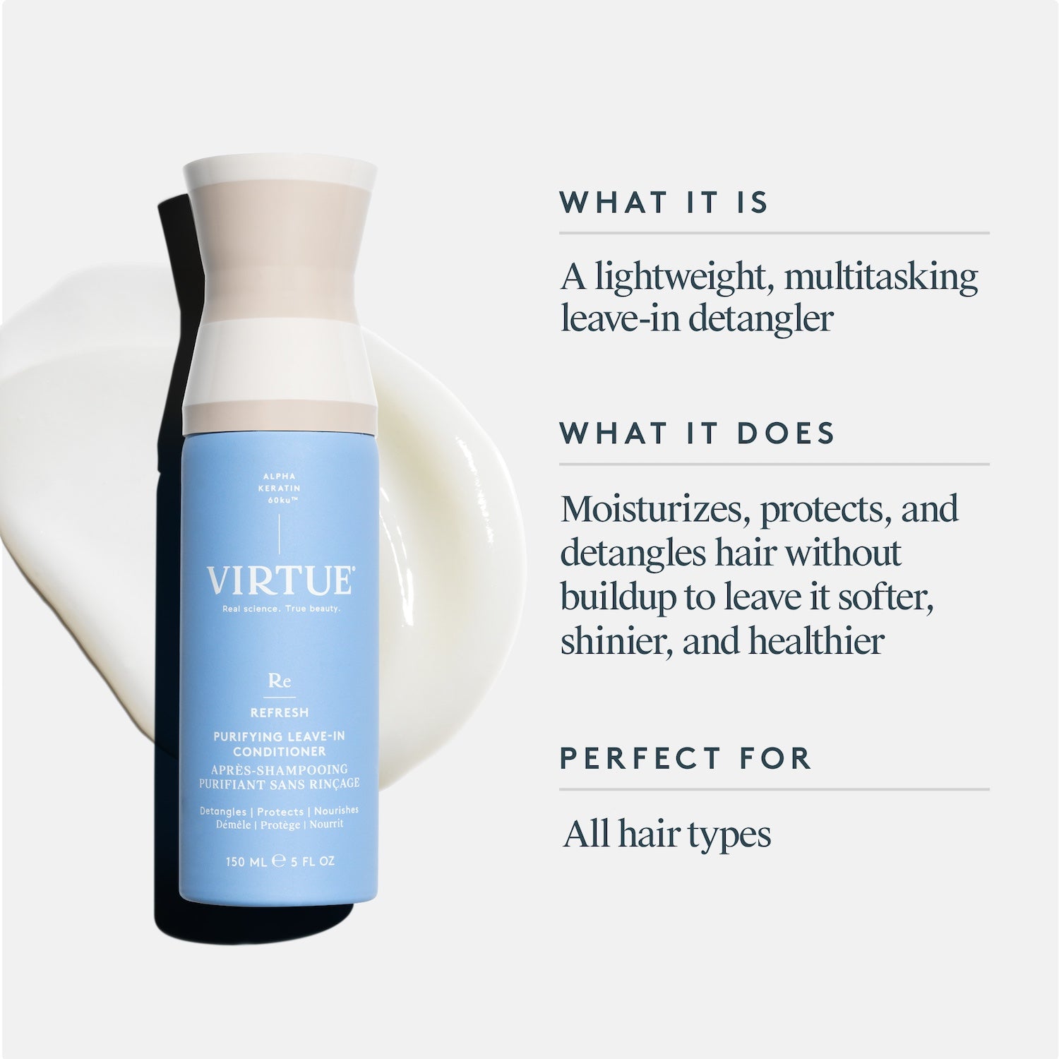 Virtue Virtue Refresh Purifying Leave-in Conditioner 150ml Hair Care