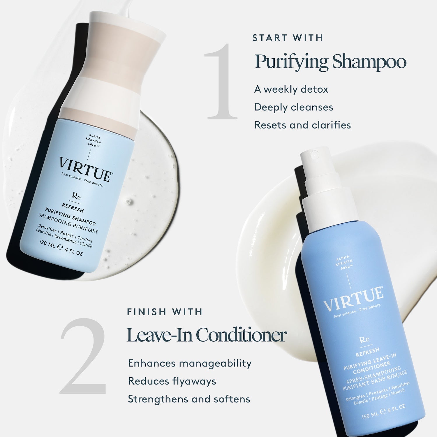 Virtue Virtue Refresh Purifying Leave-in Conditioner 150ml Hair Care
