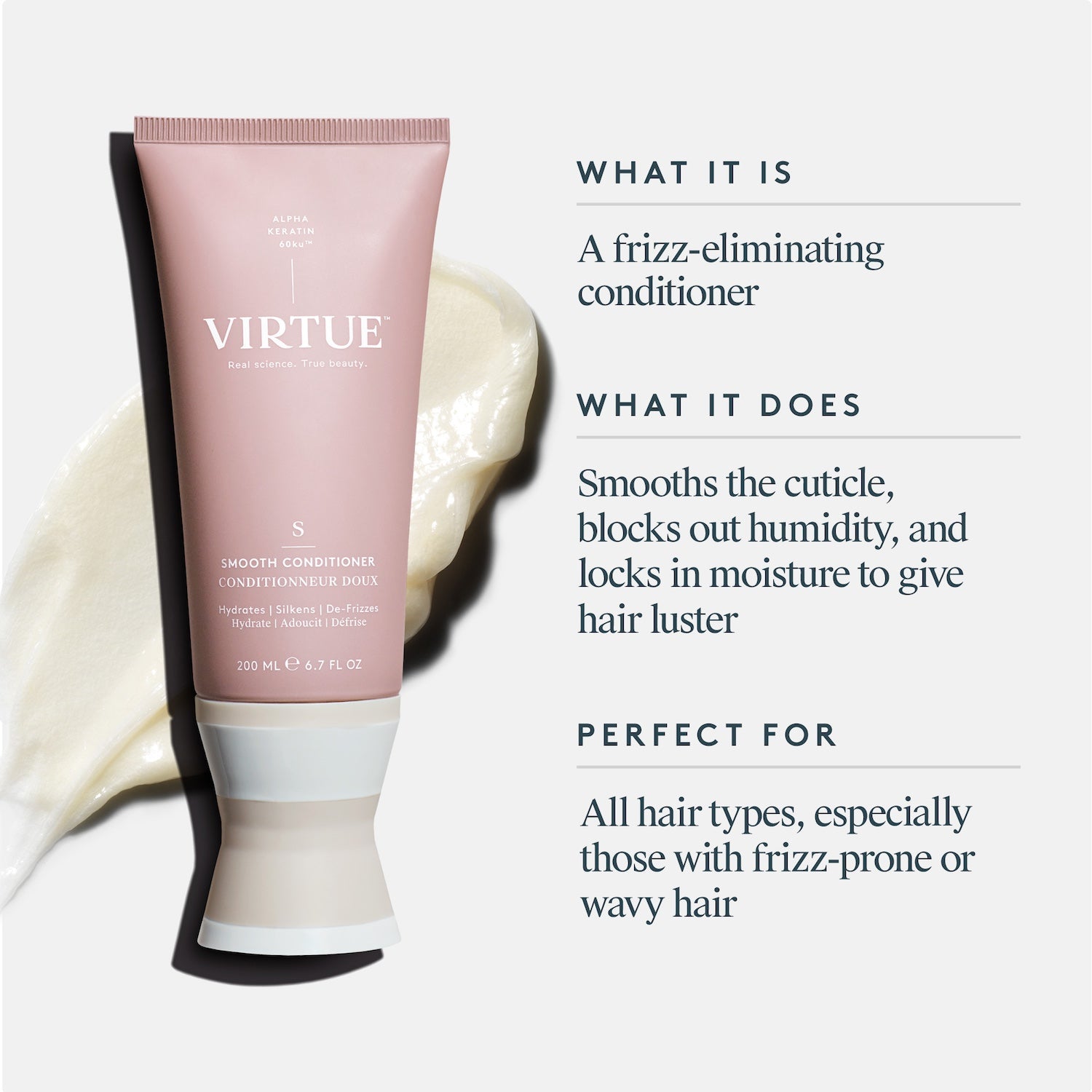 Virtue Virtue Smooth Conditioner 200ml Hair Care