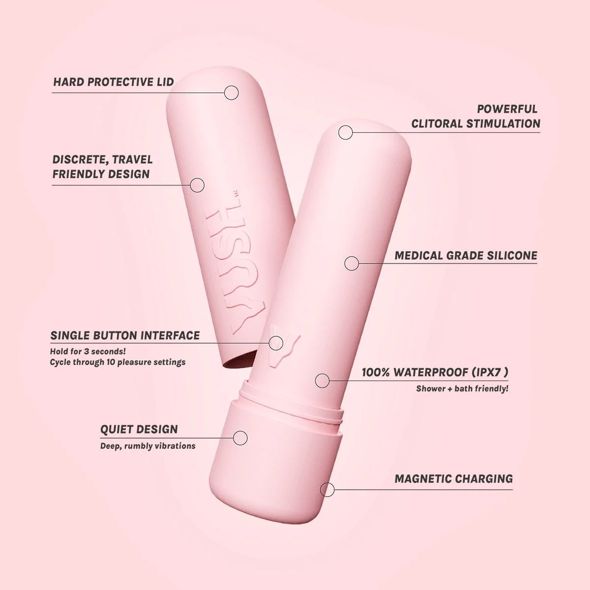 VUSH VUSH Gloss Bullet Vibrator Sexual Wellness
