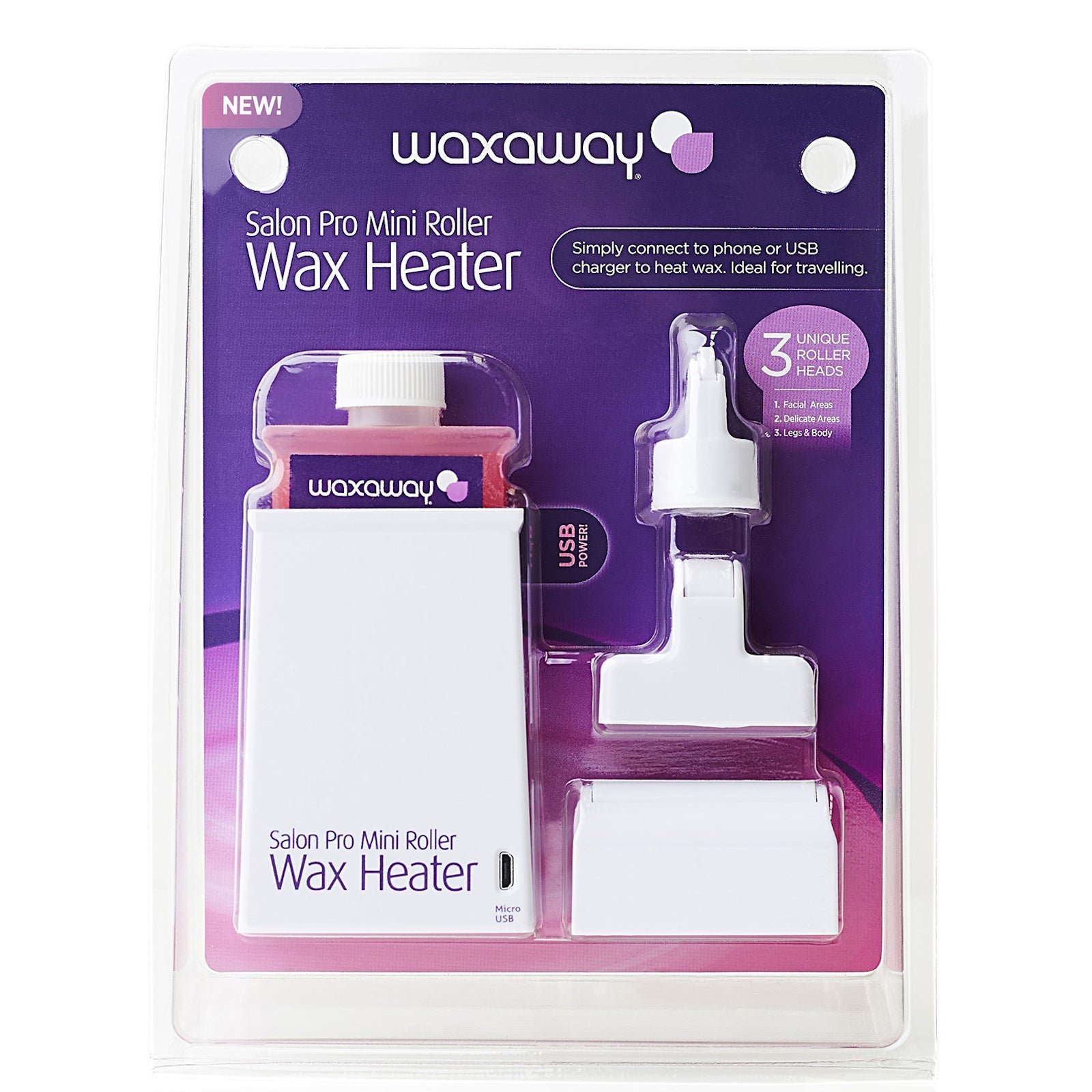 Waxaway Waxaway Salon Pro Mini Roller Wax Heater Body Care