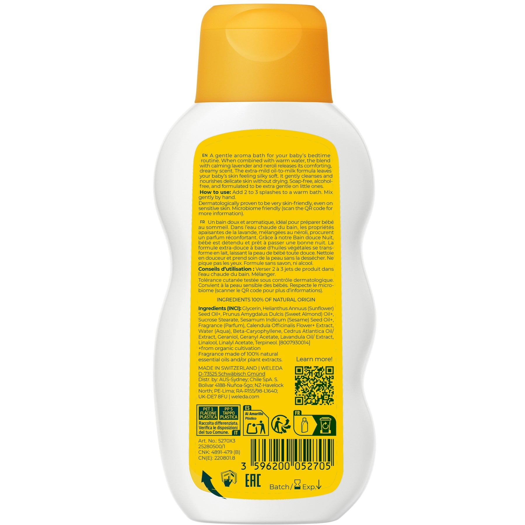 Weleda Weleda Baby Calendula Good Night Bath 200ml Body Care