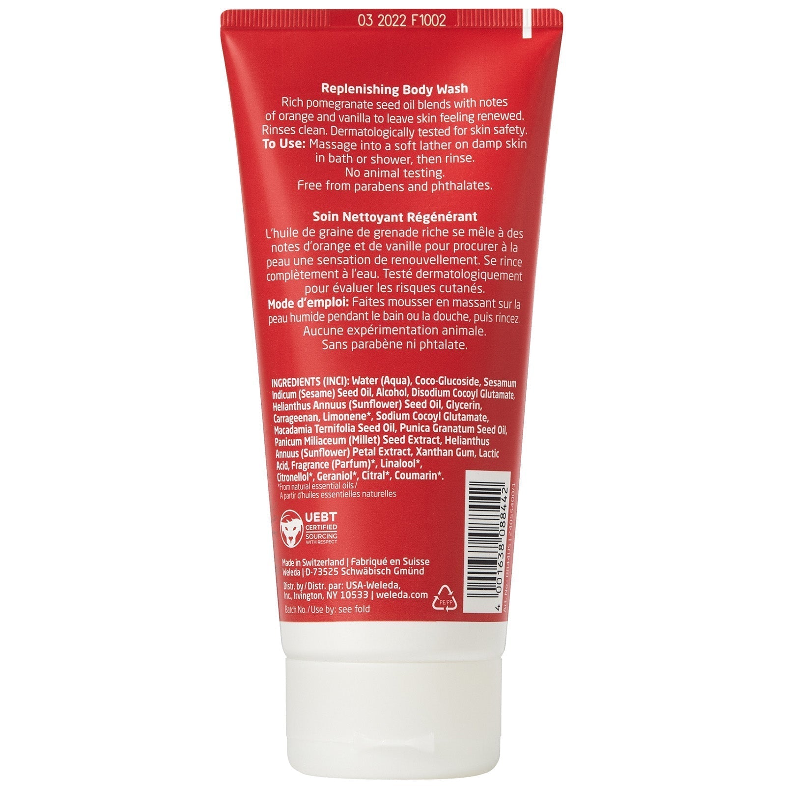 Weleda Weleda Inspire Body Wash Pomegranate 200ml Body Care