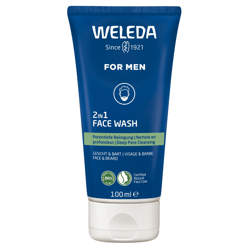 Weleda Weleda Mens 2 in 1 Face Wash 100ml Cleansers