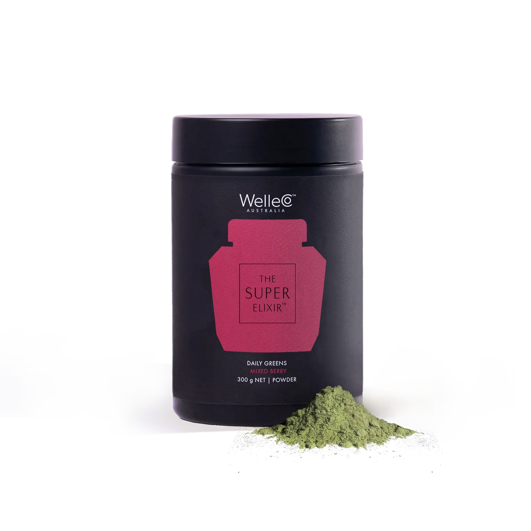 WelleCo Mixed Berry WelleCo The Super Elixir Greens Jar 300g Wellness