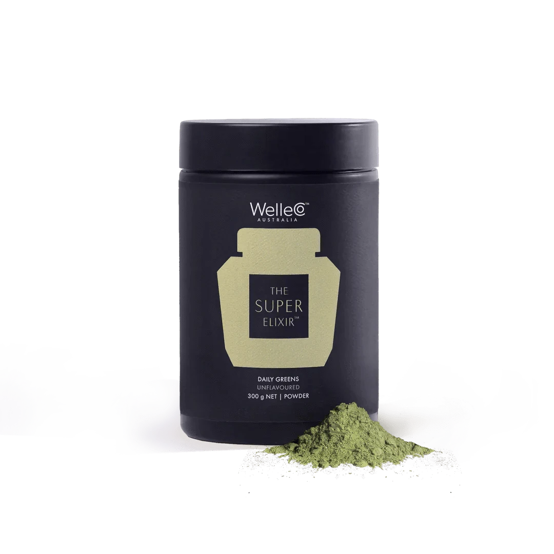 WelleCo Unflavoured WelleCo The Super Elixir Greens Jar 300g Wellness
