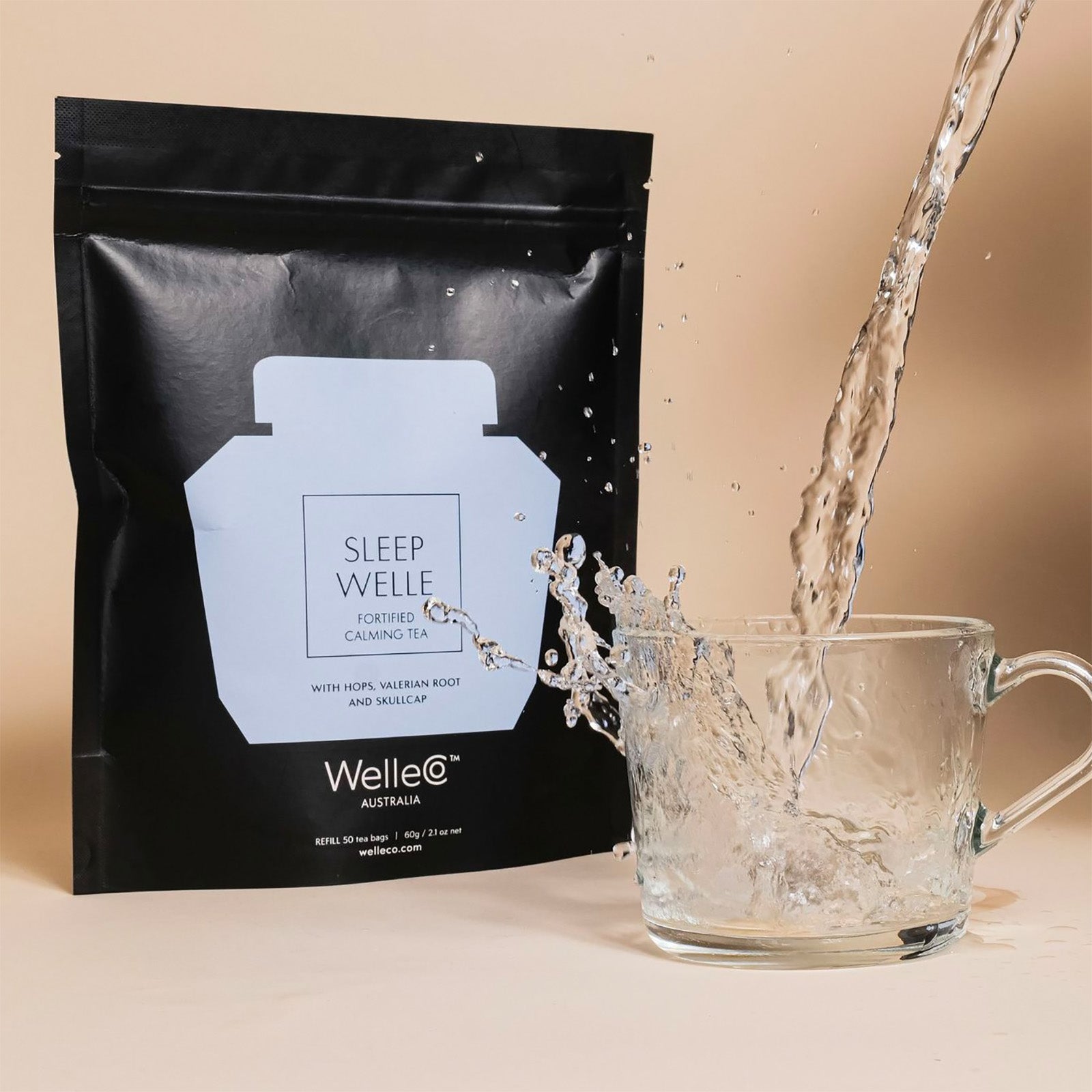 WelleCo WelleCo Sleep Welle Calming Tea - 50 Bag Refill Wellness