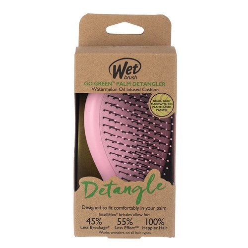 WetBrush WetBrush Go Green Oil Infused Palm - Pink Hair Brushes