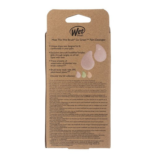 WetBrush WetBrush Go Green Oil Infused Palm - Pink Hair Brushes
