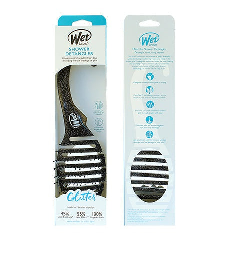 WetBrush WetBrush Shower Detangler - Black Glitter Hair Care